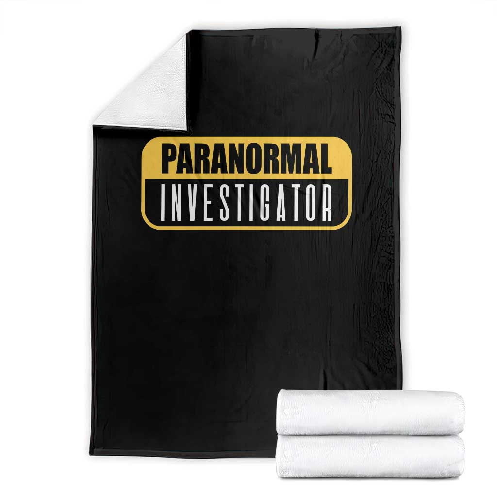 Paranormal Investigator Ghost Hunting Throw Blanket EVP Halloween Ghost Researchers - Wonder Print Shop