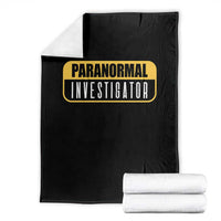Paranormal Investigator Ghost Hunting Throw Blanket EVP Halloween Ghost Researchers - Wonder Print Shop