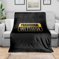 Paranormal Investigator Ghost Hunting Throw Blanket EVP Halloween Ghost Researchers - Wonder Print Shop
