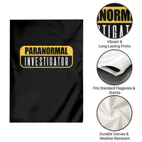 Paranormal Investigator Ghost Hunting Garden Flag EVP Halloween Ghost Researchers - Wonder Print Shop
