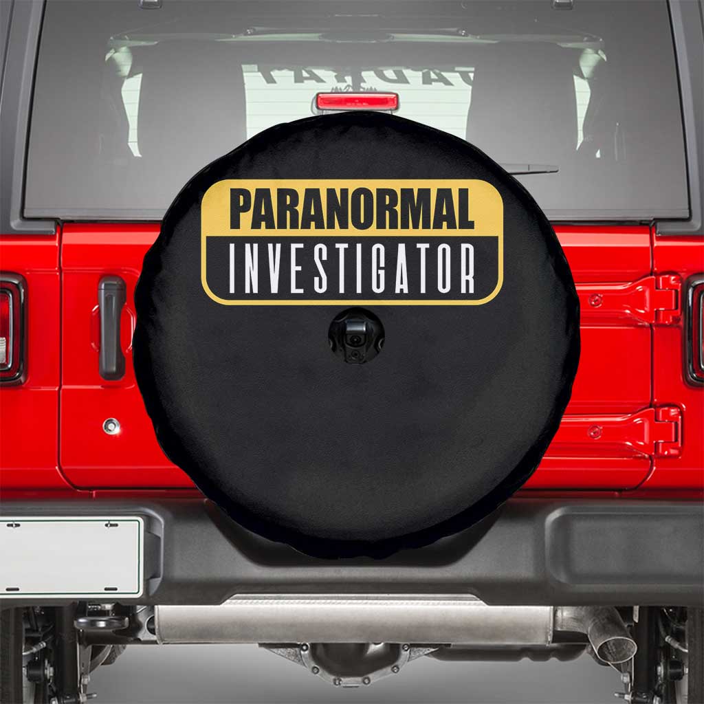 Paranormal Investigator Ghost Hunting Spare Tire Cover EVP Halloween Ghost Researchers - Wonder Print Shop
