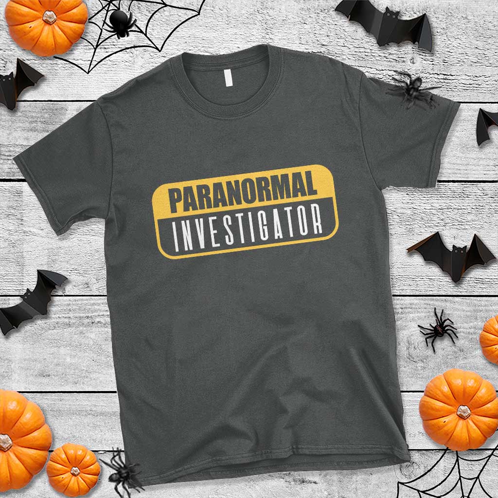 Paranormal Investigator Ghost Hunting T Shirt EVP Halloween Ghost Researchers - Wonder Print Shop