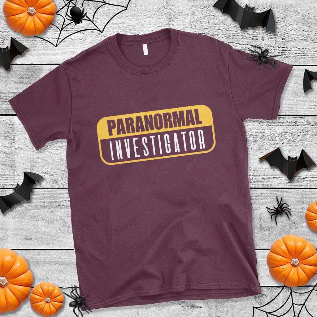 Paranormal Investigator Ghost Hunting T Shirt EVP Halloween Ghost Researchers - Wonder Print Shop