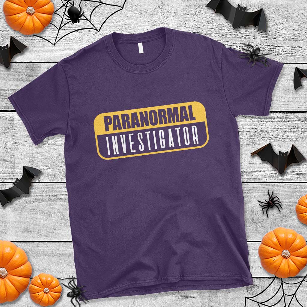 Paranormal Investigator Ghost Hunting T Shirt EVP Halloween Ghost Researchers - Wonder Print Shop