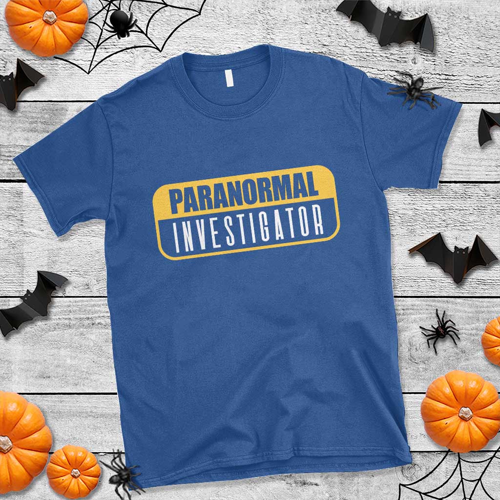 Paranormal Investigator Ghost Hunting T Shirt EVP Halloween Ghost Researchers - Wonder Print Shop
