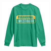 Paranormal Investigator Ghost Hunting Long Sleeve Shirt EVP Halloween Ghost Researchers - Wonder Print Shop