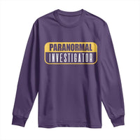 Paranormal Investigator Ghost Hunting Long Sleeve Shirt EVP Halloween Ghost Researchers - Wonder Print Shop