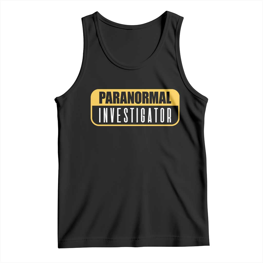 Paranormal Investigator Ghost Hunting Tank Top EVP Halloween Ghost Researchers - Wonder Print Shop