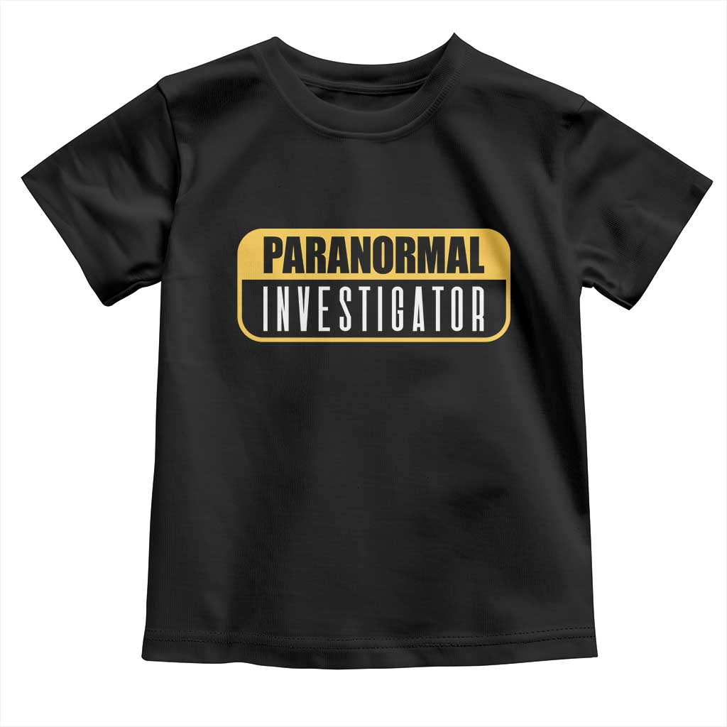 Paranormal Investigator Ghost Hunting Toddler T Shirt EVP Halloween Ghost Researchers - Wonder Print Shop