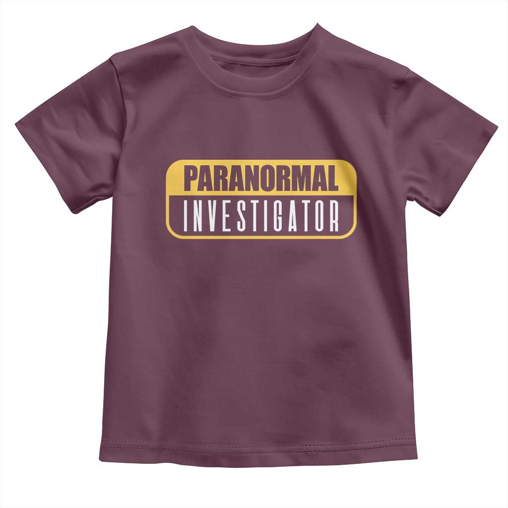 Paranormal Investigator Ghost Hunting Toddler T Shirt EVP Halloween Ghost Researchers - Wonder Print Shop