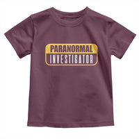 Paranormal Investigator Ghost Hunting Toddler T Shirt EVP Halloween Ghost Researchers - Wonder Print Shop
