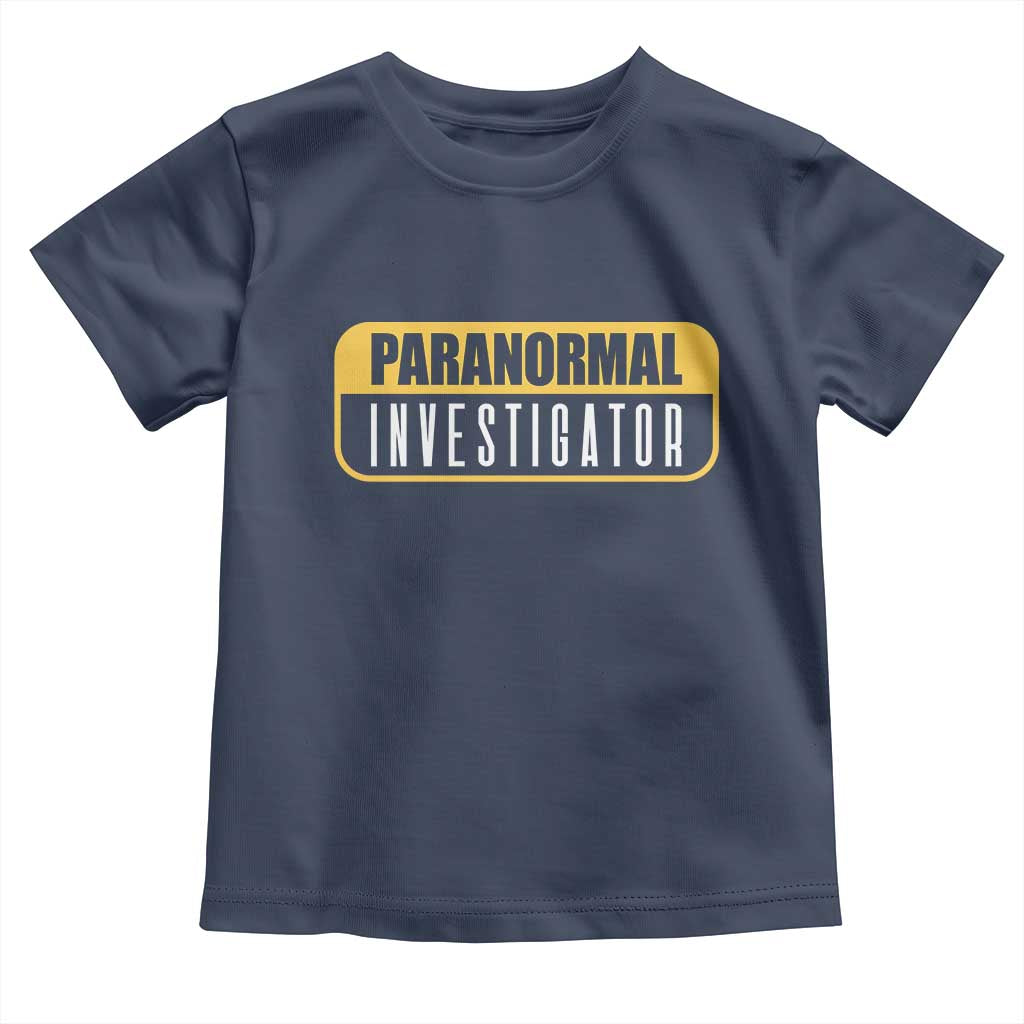 Paranormal Investigator Ghost Hunting Toddler T Shirt EVP Halloween Ghost Researchers - Wonder Print Shop
