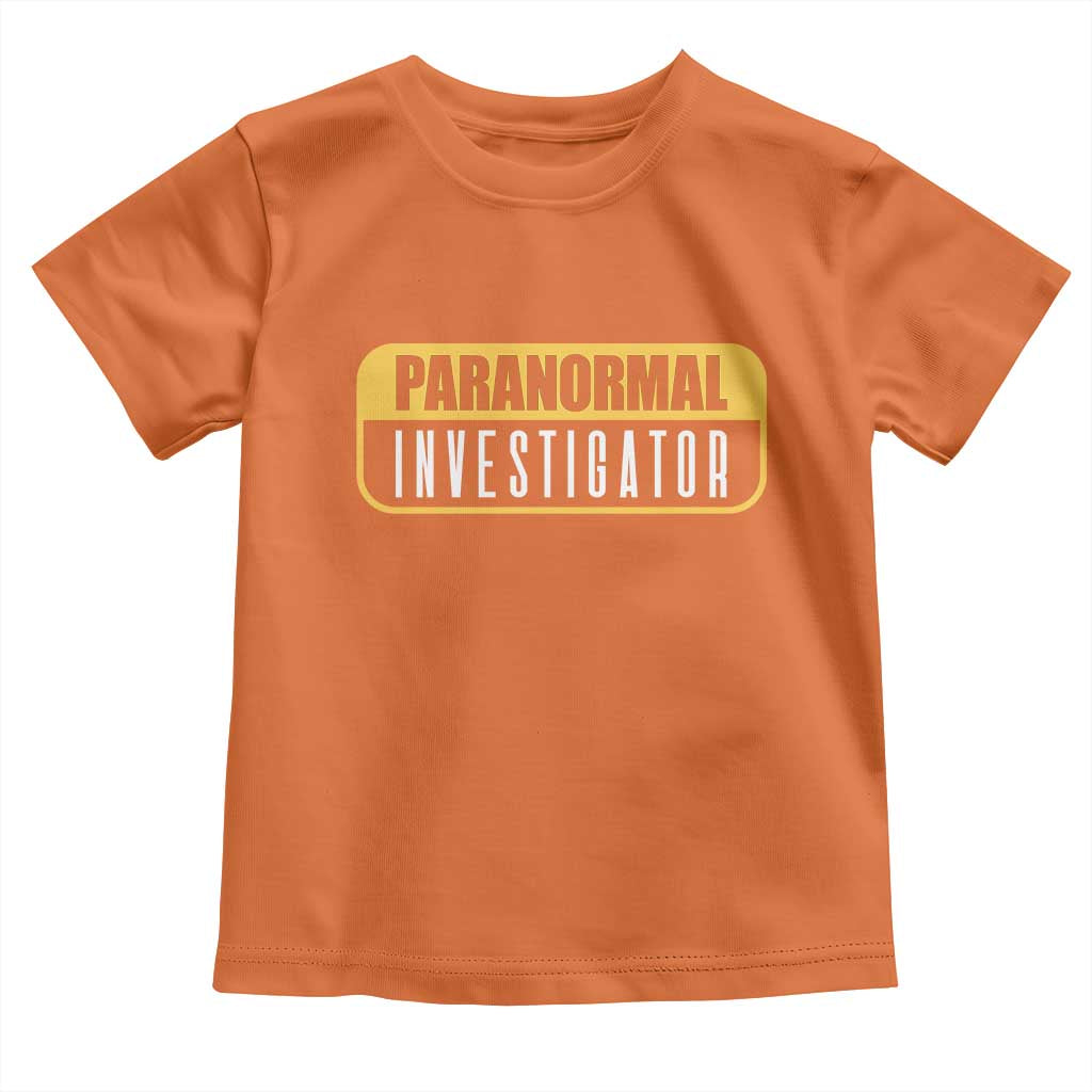 Paranormal Investigator Ghost Hunting Toddler T Shirt EVP Halloween Ghost Researchers - Wonder Print Shop