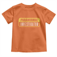 Paranormal Investigator Ghost Hunting Toddler T Shirt EVP Halloween Ghost Researchers - Wonder Print Shop