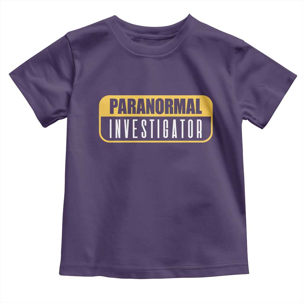 Paranormal Investigator Ghost Hunting Toddler T Shirt EVP Halloween Ghost Researchers - Wonder Print Shop