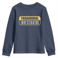 Paranormal Investigator Ghost Hunting Youth Sweatshirt EVP Halloween Ghost Researchers - Wonder Print Shop