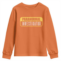 Paranormal Investigator Ghost Hunting Youth Sweatshirt EVP Halloween Ghost Researchers - Wonder Print Shop