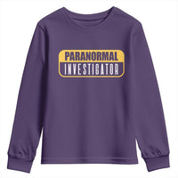 Paranormal Investigator Ghost Hunting Youth Sweatshirt EVP Halloween Ghost Researchers - Wonder Print Shop