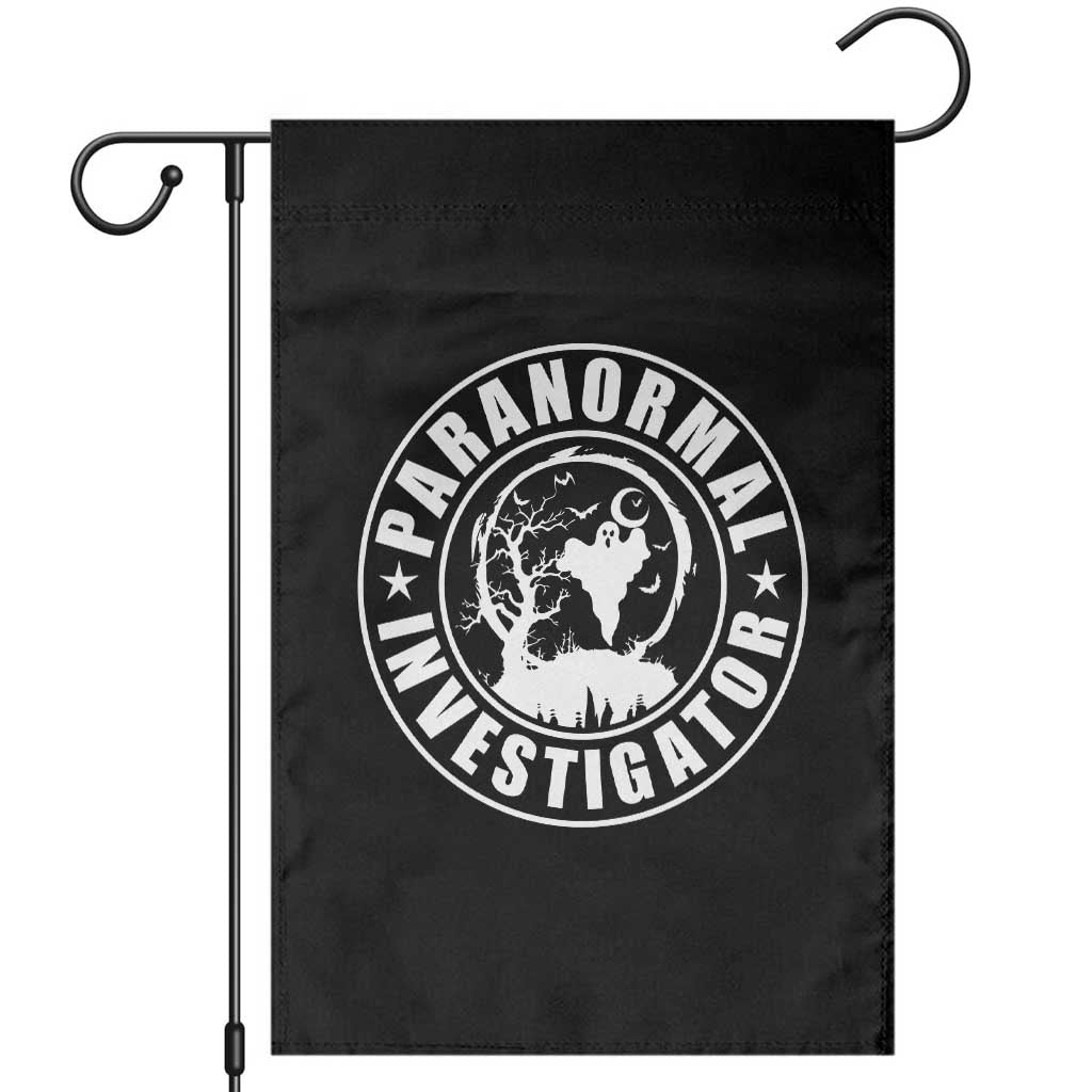 Paranormal Investigator Ghost Hunting Garden Flag EVP Halloween - Wonder Print Shop