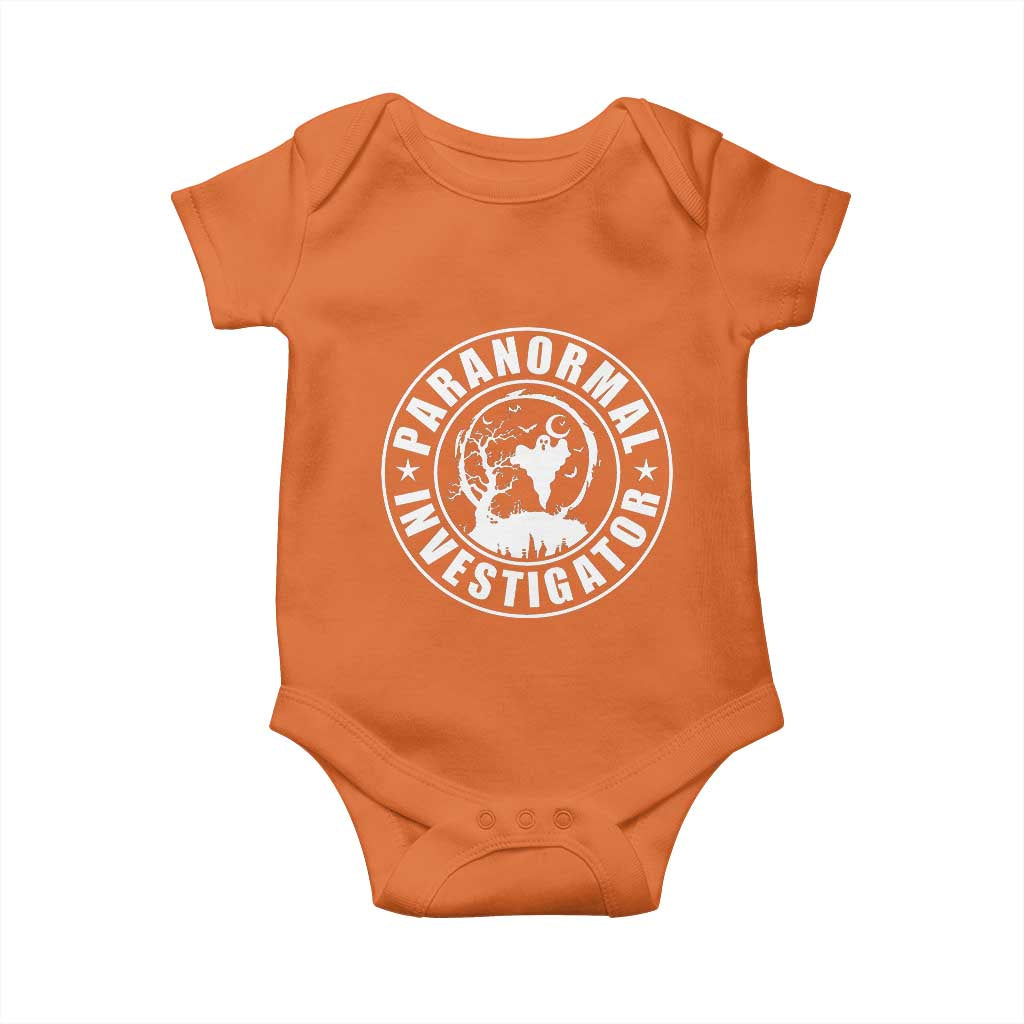 Paranormal Investigator Ghost Hunting Baby Onesie EVP Halloween - Wonder Print Shop