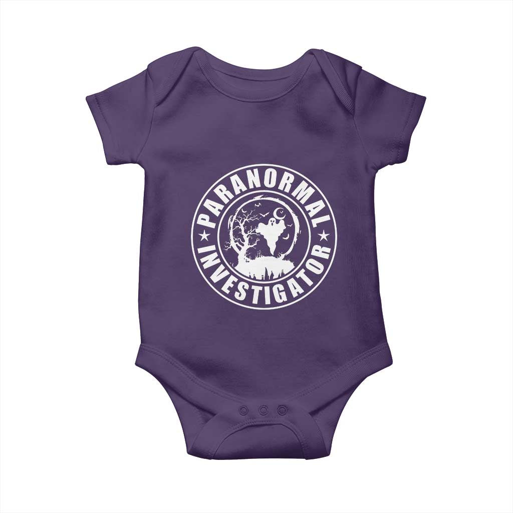 Paranormal Investigator Ghost Hunting Baby Onesie EVP Halloween - Wonder Print Shop
