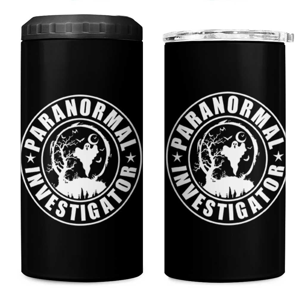 Paranormal Investigator Ghost Hunting 4 in 1 Can Cooler Tumbler EVP Halloween - Wonder Print Shop