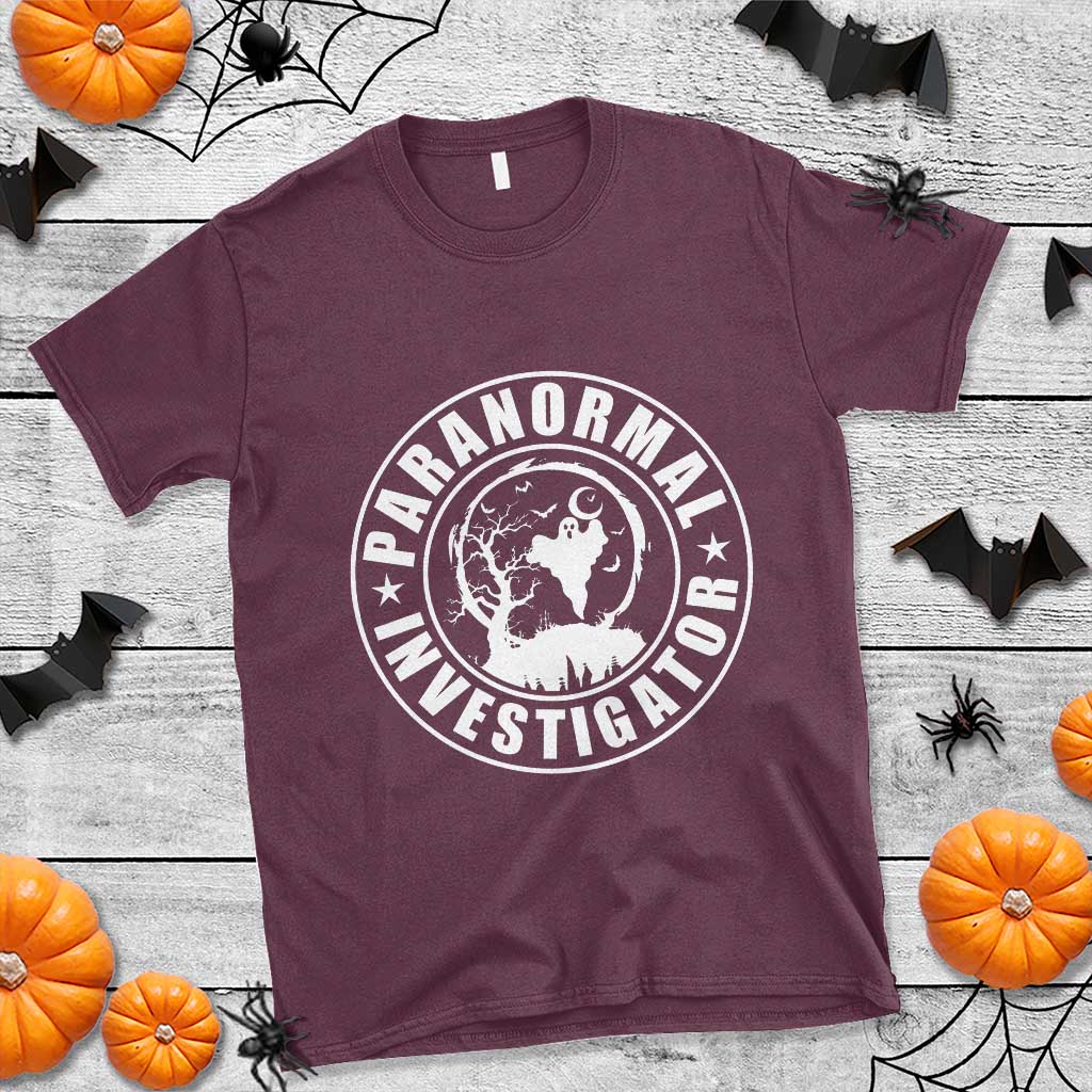 Paranormal Investigator Ghost Hunting T Shirt EVP Halloween - Wonder Print Shop
