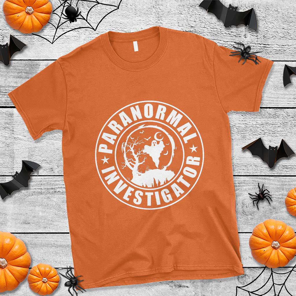 Paranormal Investigator Ghost Hunting T Shirt EVP Halloween - Wonder Print Shop