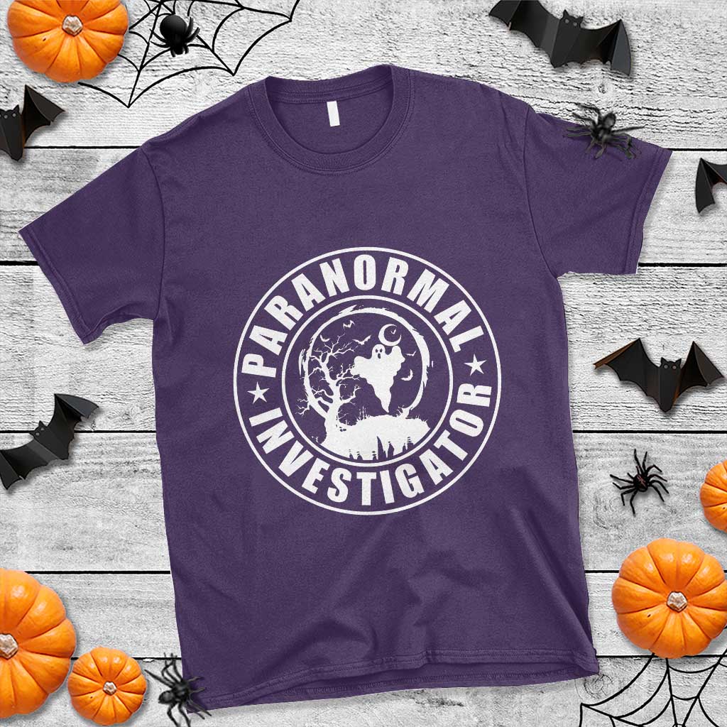 Paranormal Investigator Ghost Hunting T Shirt EVP Halloween - Wonder Print Shop
