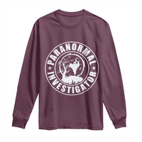 Paranormal Investigator Ghost Hunting Long Sleeve Shirt EVP Halloween - Wonder Print Shop