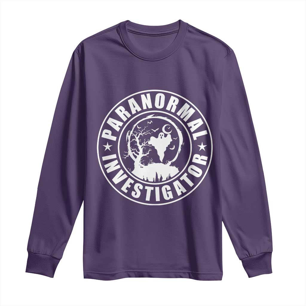 Paranormal Investigator Ghost Hunting Long Sleeve Shirt EVP Halloween - Wonder Print Shop