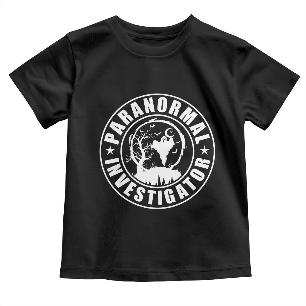 Paranormal Investigator Ghost Hunting Toddler T Shirt EVP Halloween - Wonder Print Shop