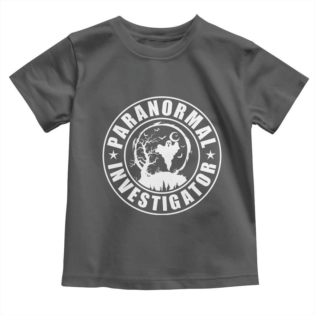 Paranormal Investigator Ghost Hunting Toddler T Shirt EVP Halloween - Wonder Print Shop