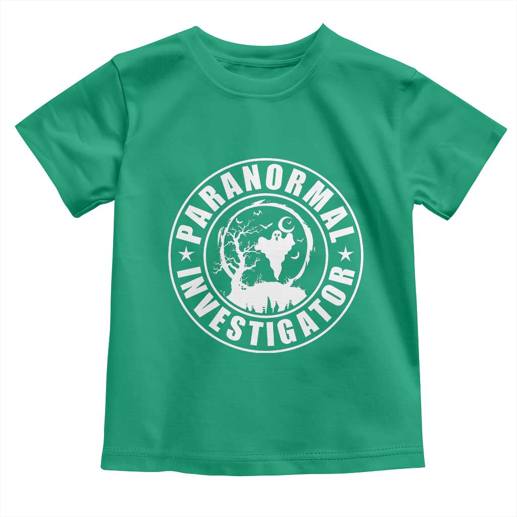 Paranormal Investigator Ghost Hunting Toddler T Shirt EVP Halloween - Wonder Print Shop