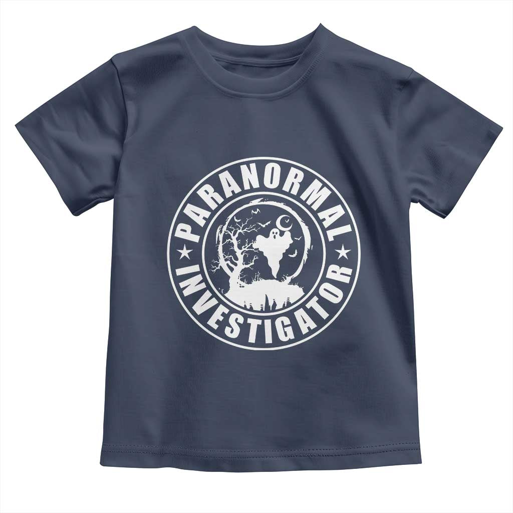 Paranormal Investigator Ghost Hunting Toddler T Shirt EVP Halloween - Wonder Print Shop