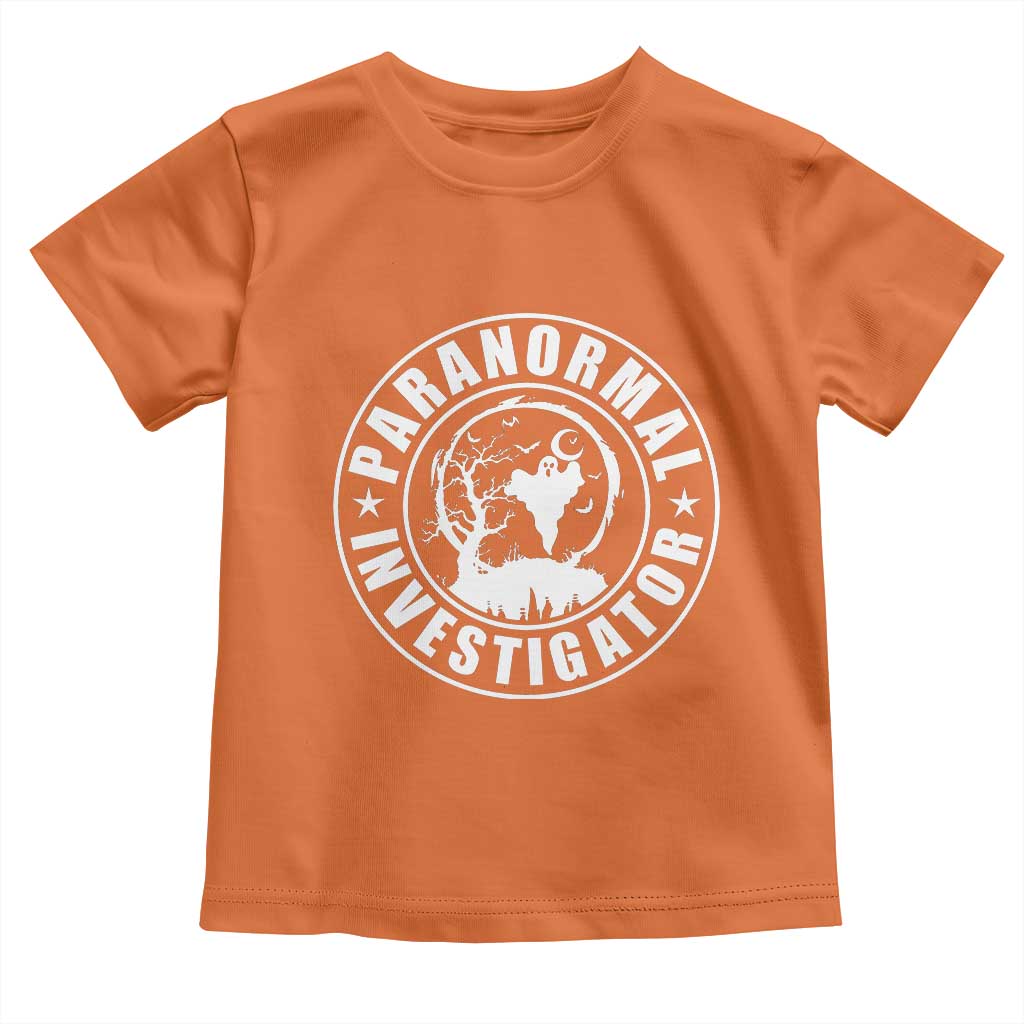 Paranormal Investigator Ghost Hunting Toddler T Shirt EVP Halloween - Wonder Print Shop