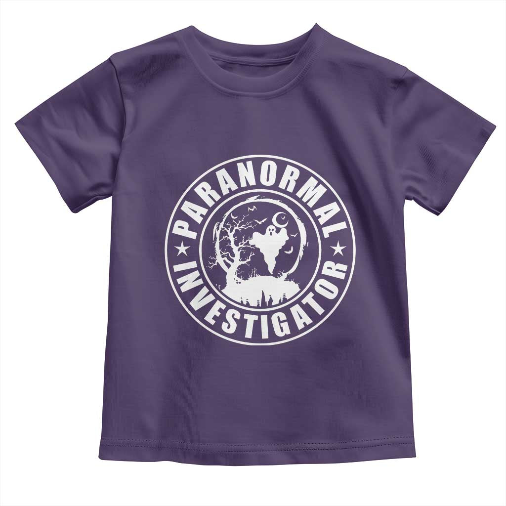 Paranormal Investigator Ghost Hunting Toddler T Shirt EVP Halloween - Wonder Print Shop