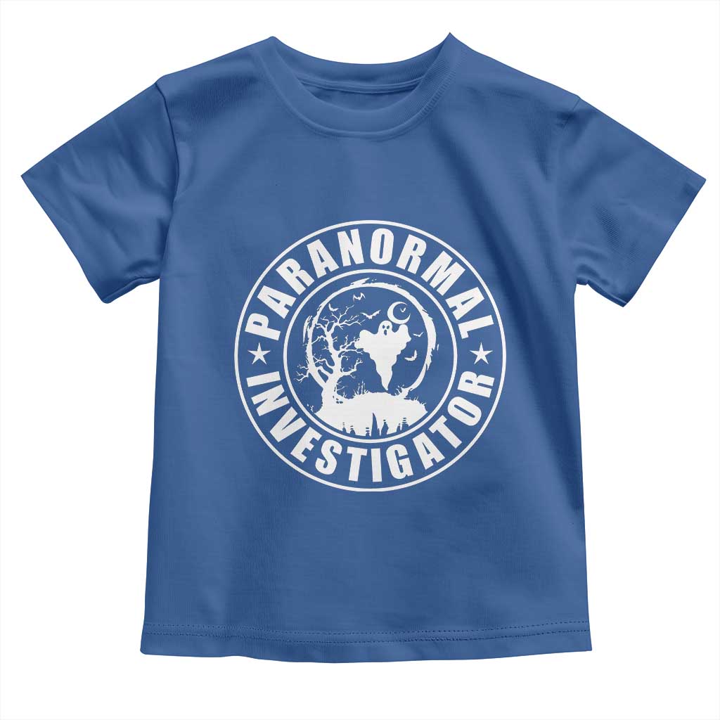 Paranormal Investigator Ghost Hunting Toddler T Shirt EVP Halloween - Wonder Print Shop