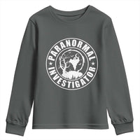Paranormal Investigator Ghost Hunting Youth Sweatshirt EVP Halloween - Wonder Print Shop