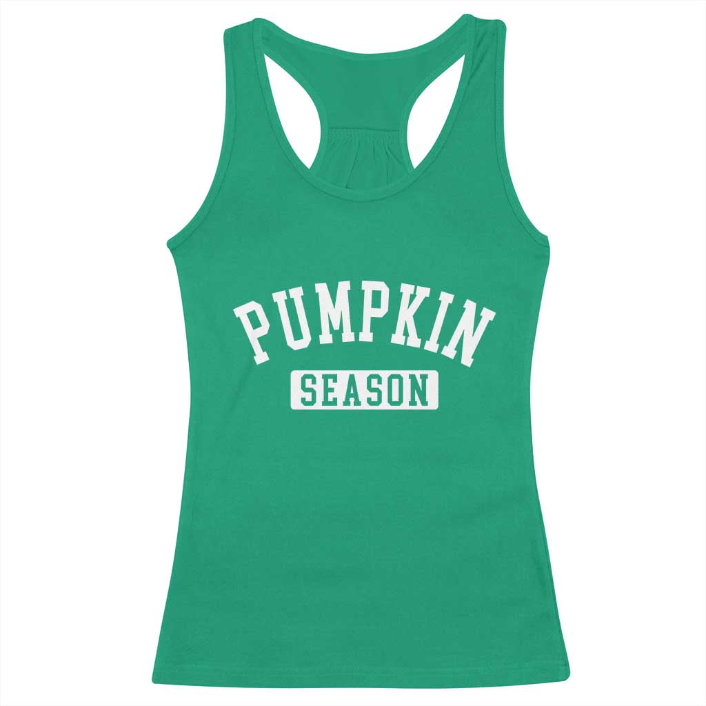 Pumpkin Season Racerback Tank Top Fall Harvest Season Thanksgiving - Wonder Print Shop