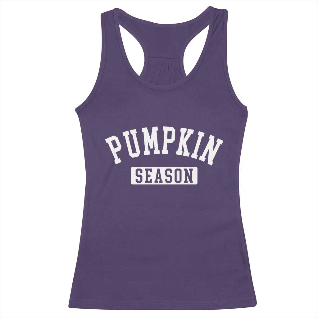 Pumpkin Season Racerback Tank Top Fall Harvest Season Thanksgiving - Wonder Print Shop