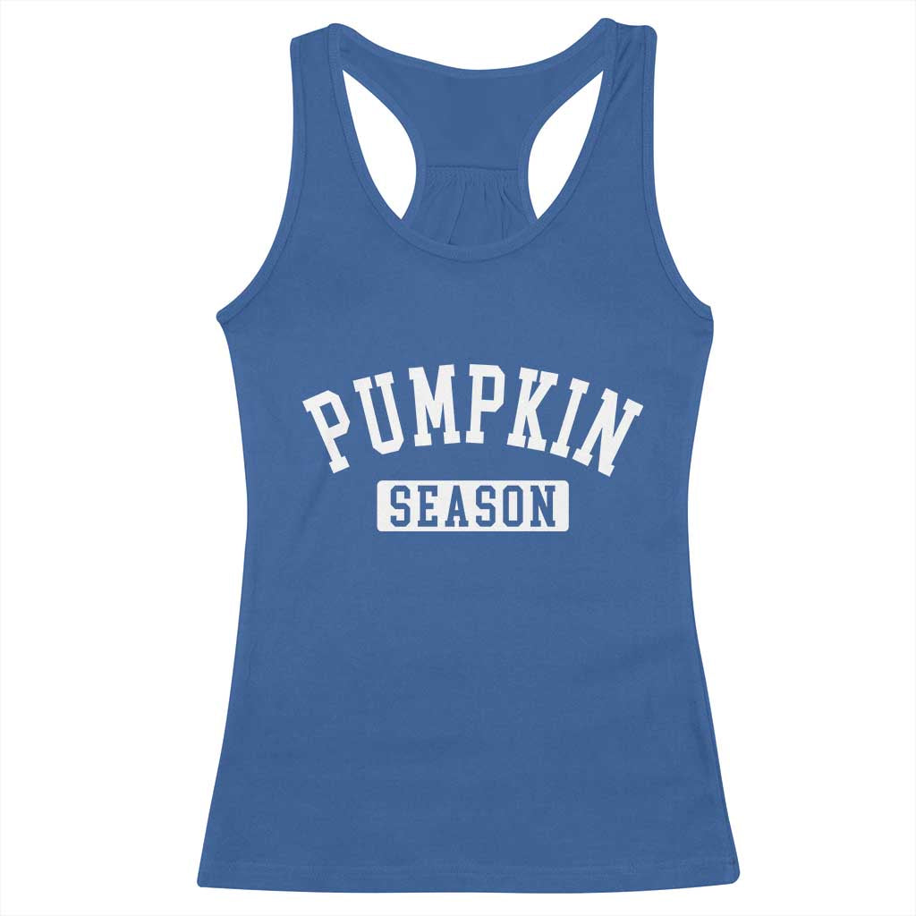 Pumpkin Season Racerback Tank Top Fall Harvest Season Thanksgiving - Wonder Print Shop