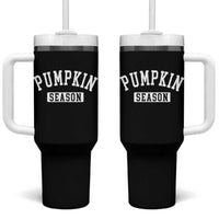 Pumpkin Season Tumbler With Handle Fall Harvest Season Thanksgiving - Wonder Print Shop