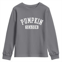 Pumpkin Season Youth Sweatshirt Fall Harvest Season Thanksgiving - Wonder Print Shop