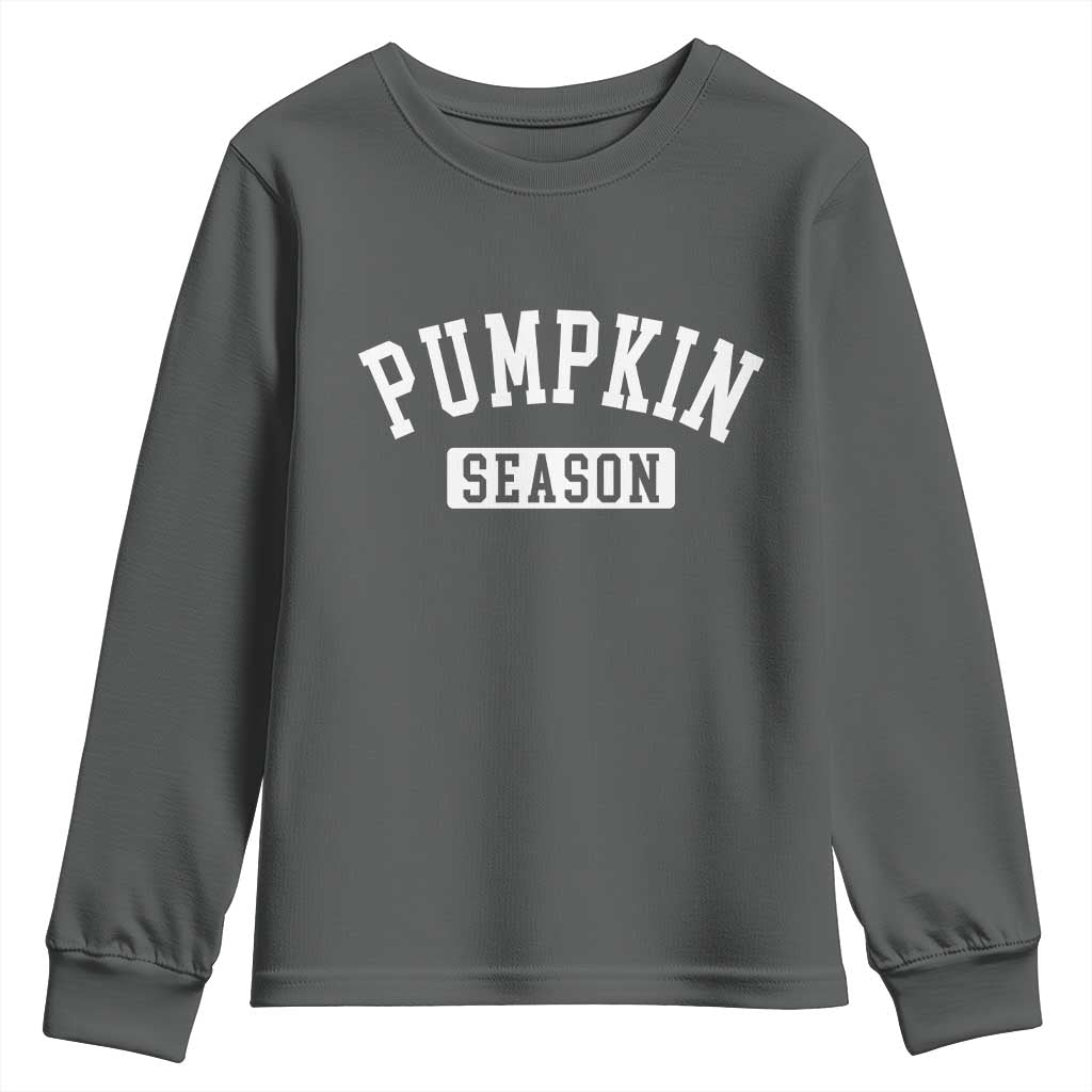 Pumpkin Season Youth Sweatshirt Fall Harvest Season Thanksgiving - Wonder Print Shop