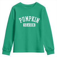 Pumpkin Season Youth Sweatshirt Fall Harvest Season Thanksgiving - Wonder Print Shop