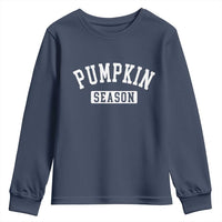 Pumpkin Season Youth Sweatshirt Fall Harvest Season Thanksgiving - Wonder Print Shop