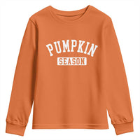 Pumpkin Season Youth Sweatshirt Fall Harvest Season Thanksgiving - Wonder Print Shop