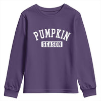 Pumpkin Season Youth Sweatshirt Fall Harvest Season Thanksgiving - Wonder Print Shop