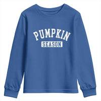 Pumpkin Season Youth Sweatshirt Fall Harvest Season Thanksgiving - Wonder Print Shop